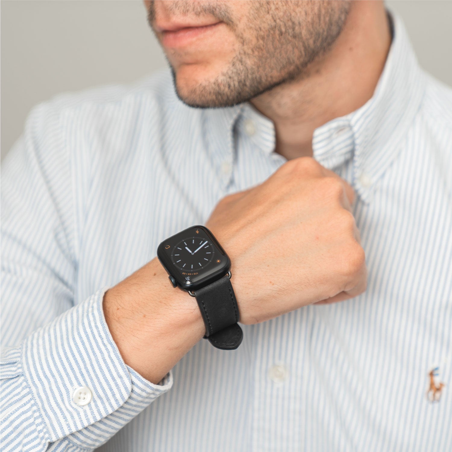 Apple Watchband für Herren aus veganem Leder