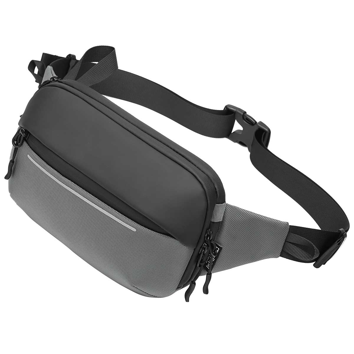 Die Crossbody-Bag von Travison in der Farbe Grau - Schwarz