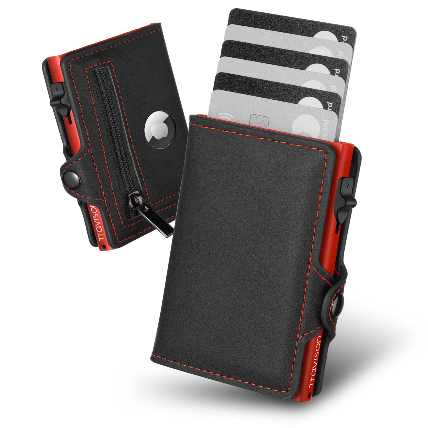 Travison Smart Wallet/SchwarzRot/Ja