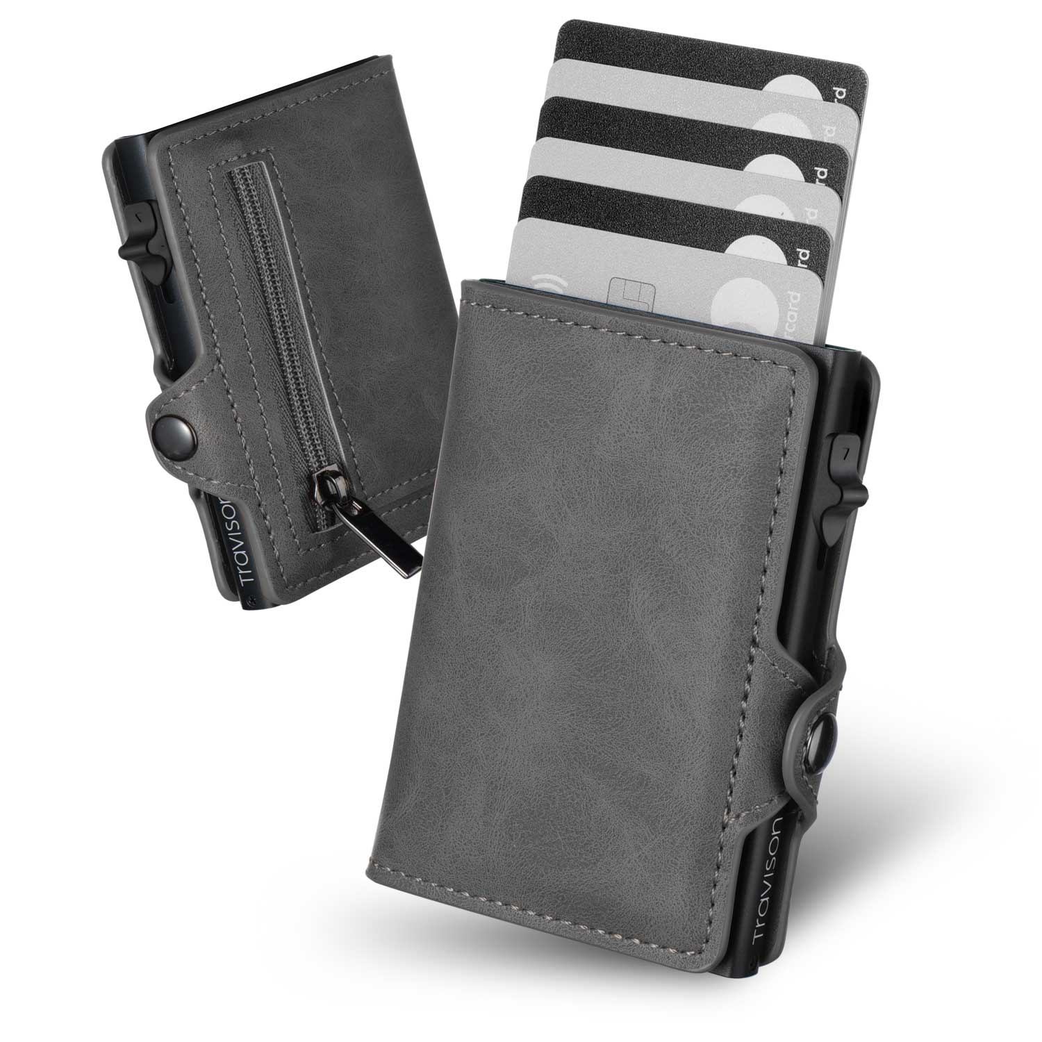 Smart Wallet in Grau/Grau/Nein