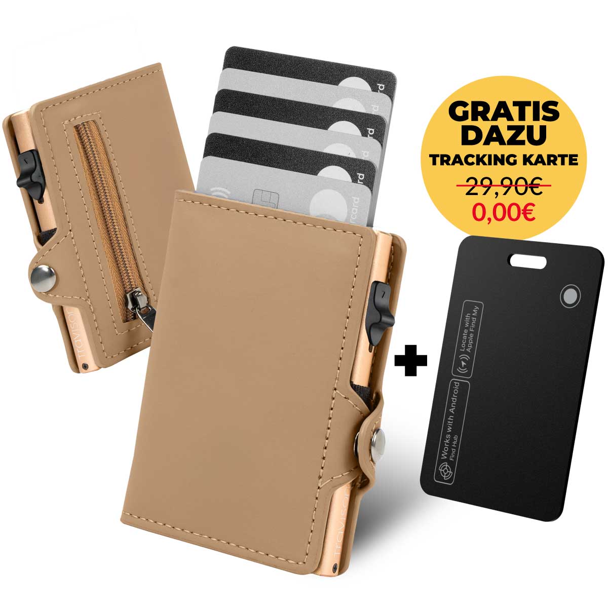 Smart Wallet in Beige für Frauen/Beige/Nein