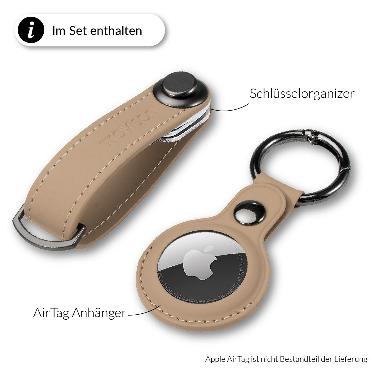Key Organizer für Frauen in der Farbe Beige/Beige