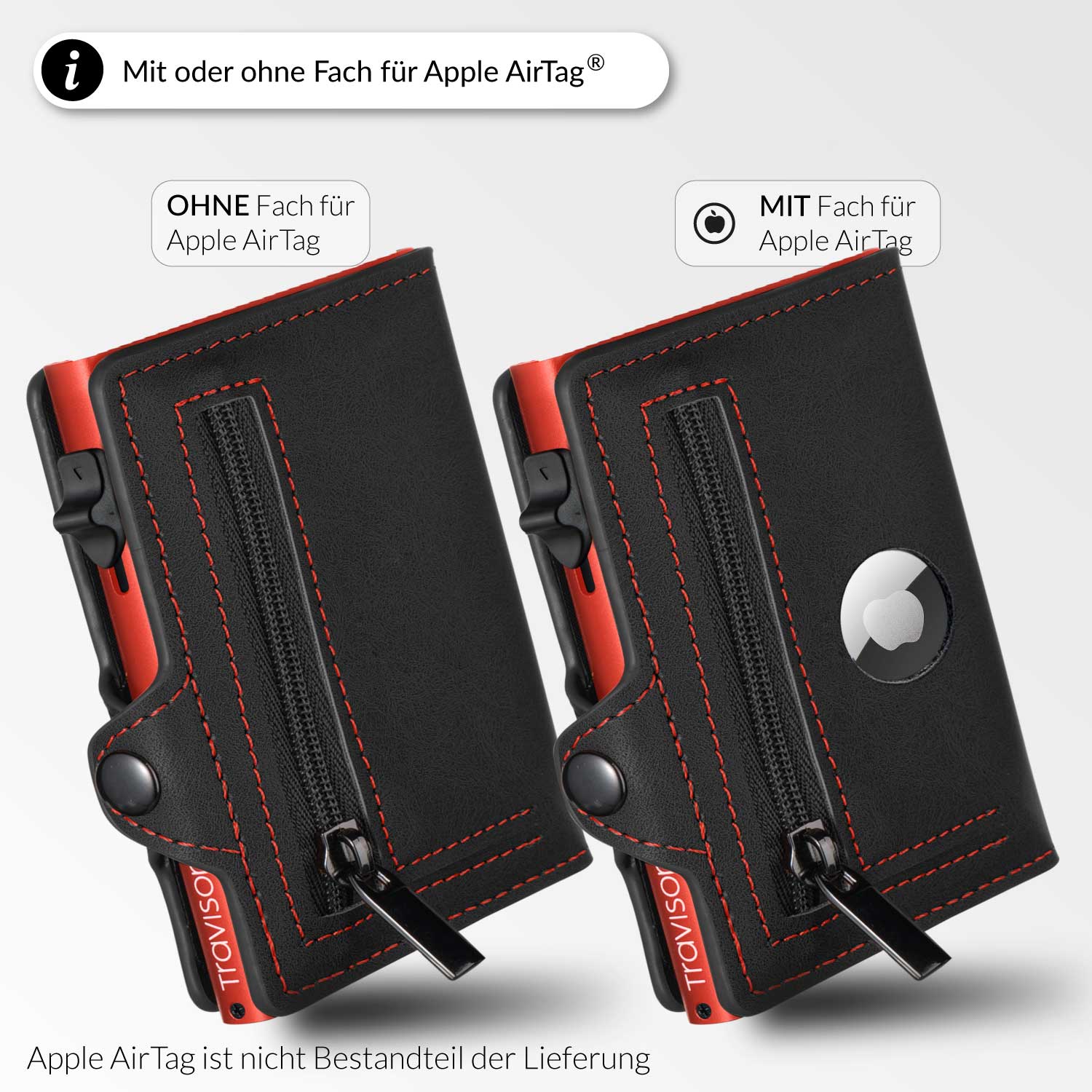 Travison Smart Wallet/SchwarzRot/Nein