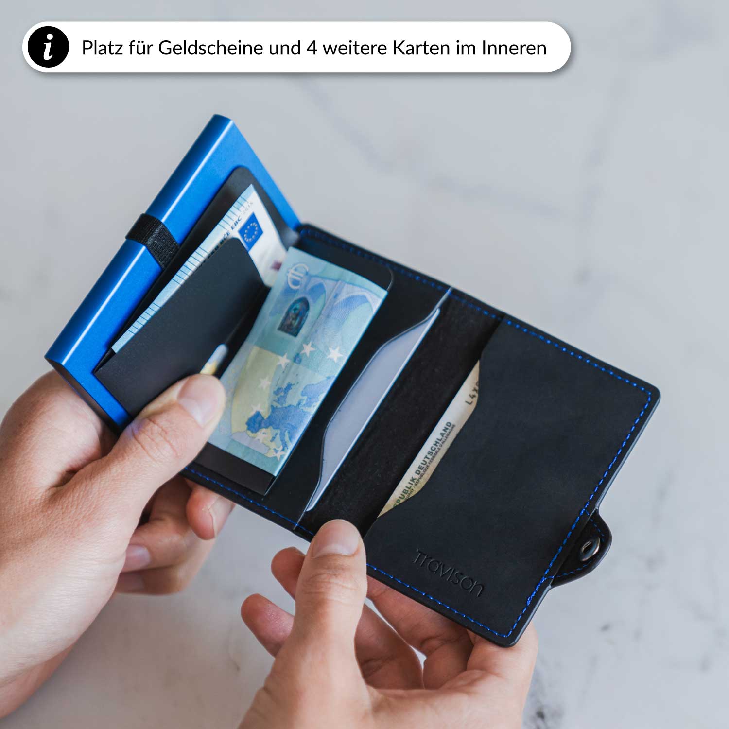 Travison Smart Wallet/SchwarzBlau/Nein