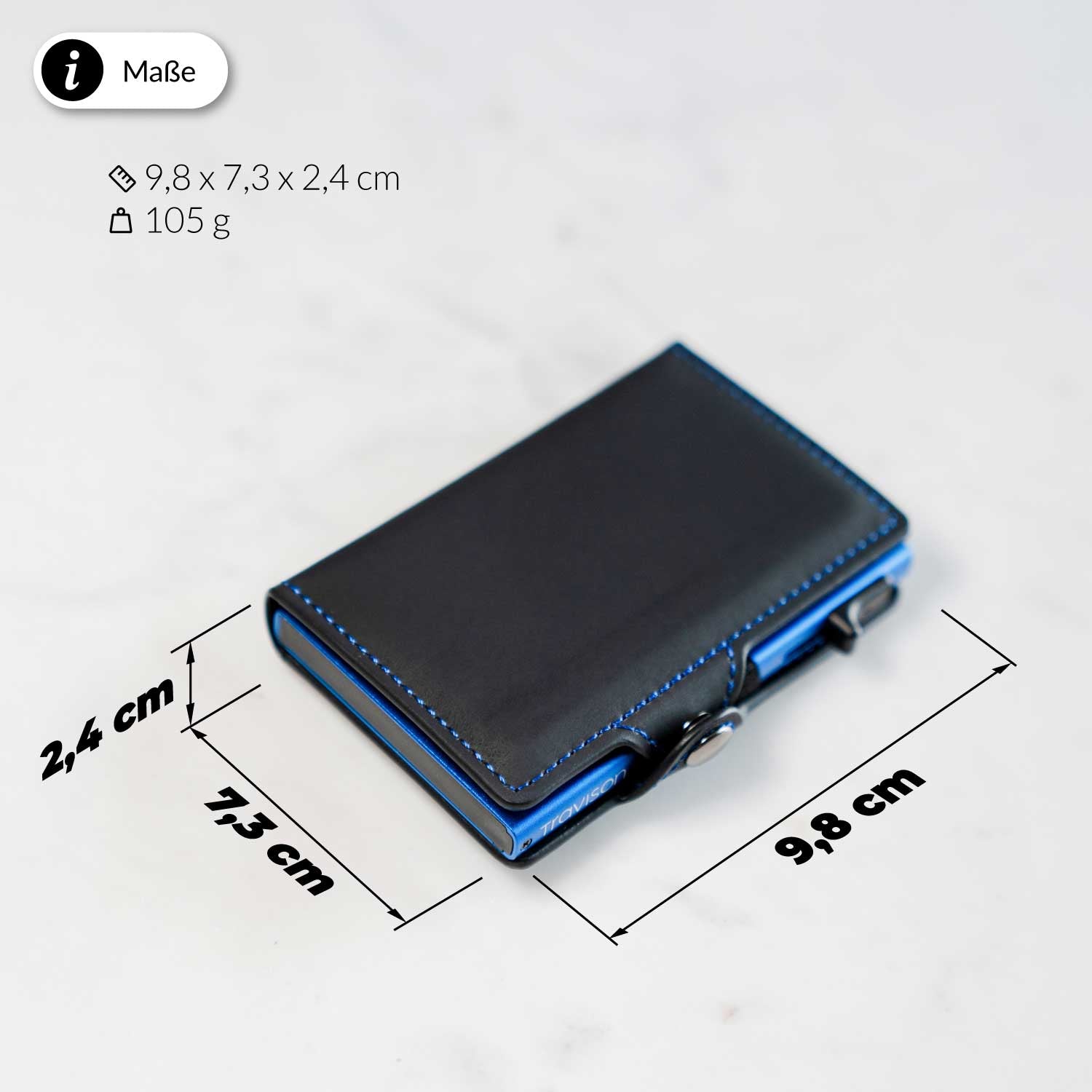 Travison Smart Wallet/SchwarzBlau/Ja