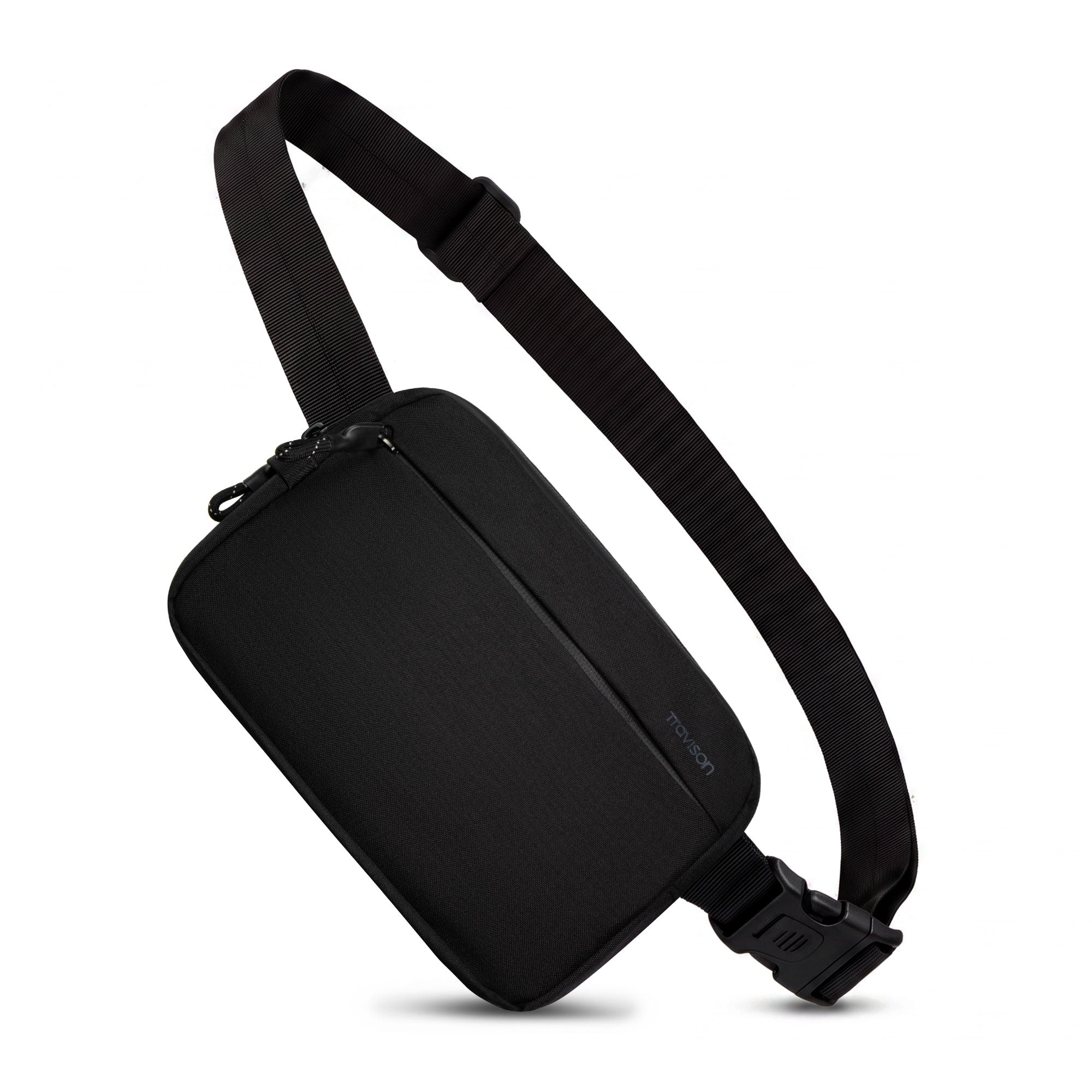 Travison Anti Diebstahl Crossbody Bag/Large/Schwarz