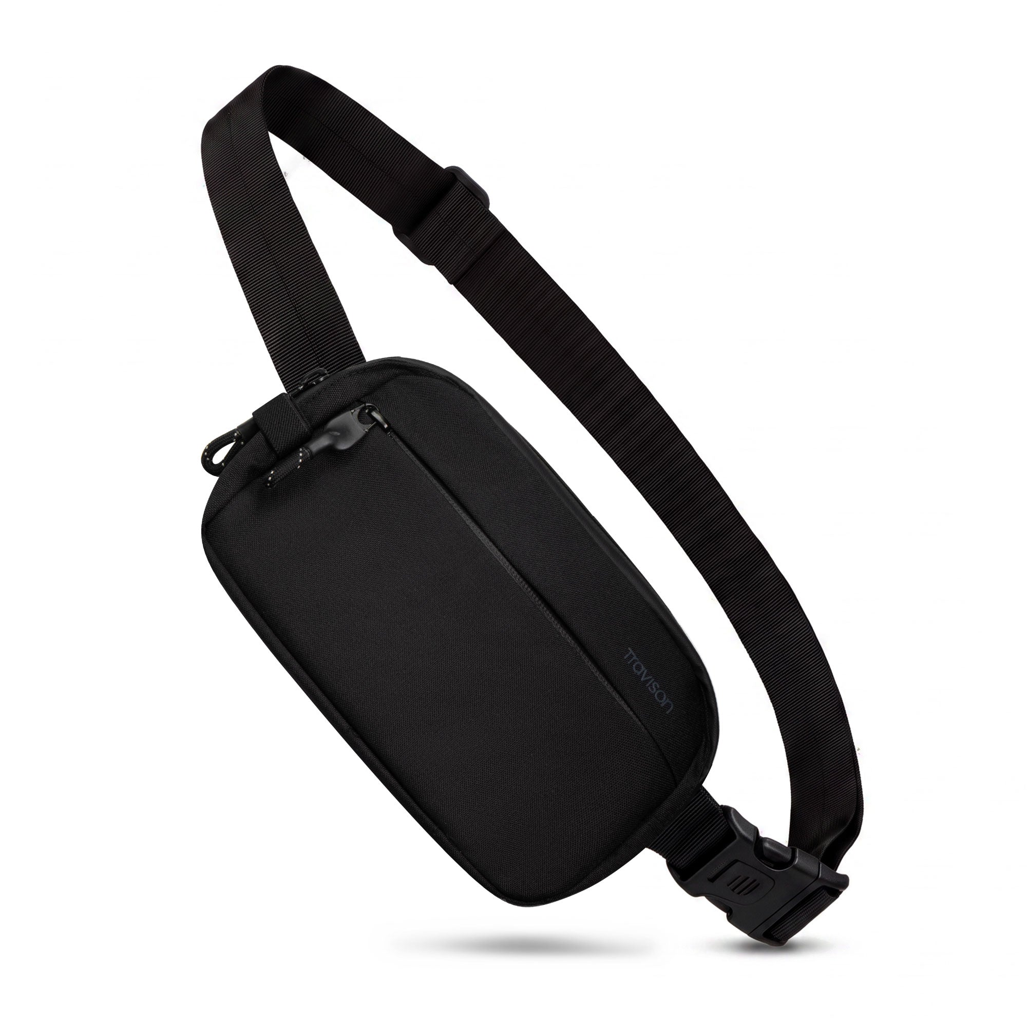 Travison Crossbody Bag Medium in Schwarz/Medium/Schwarz