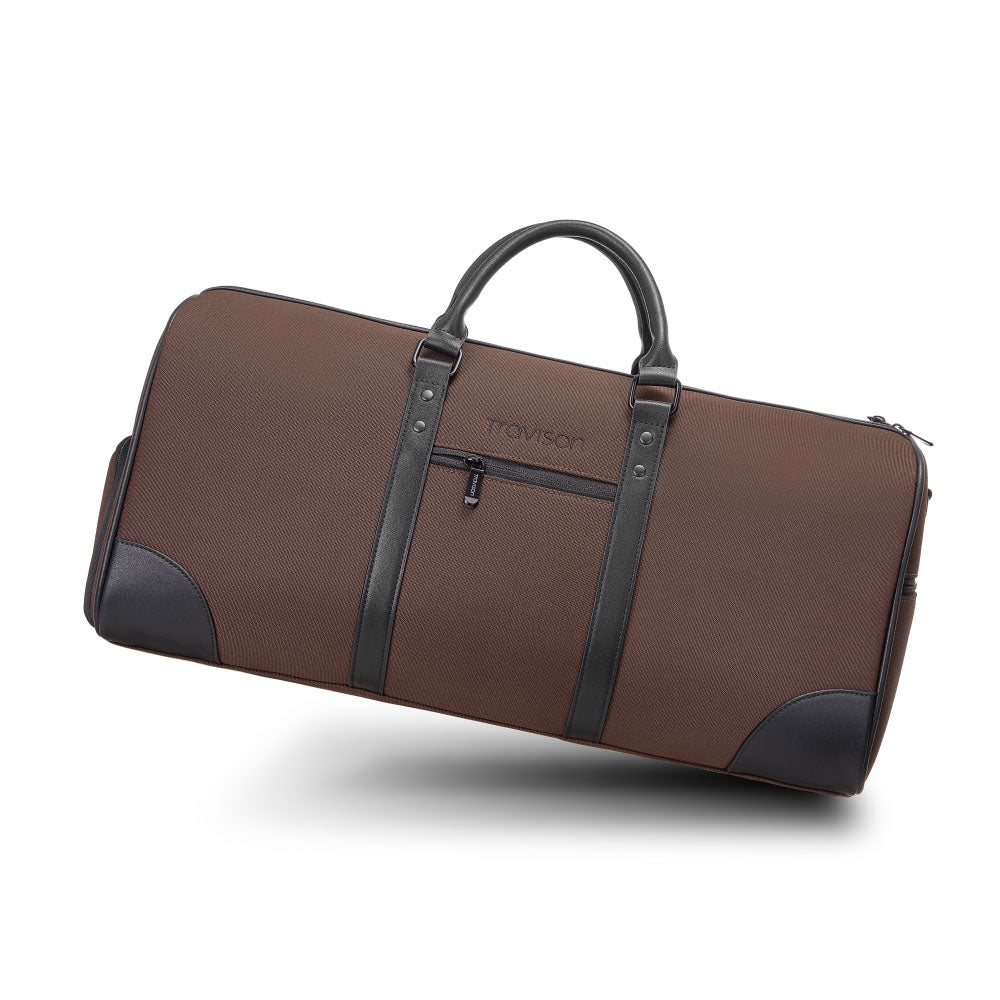 Travison Weekender in der Farbe Braun - Reisetasche aus robustem Nylon/Braun