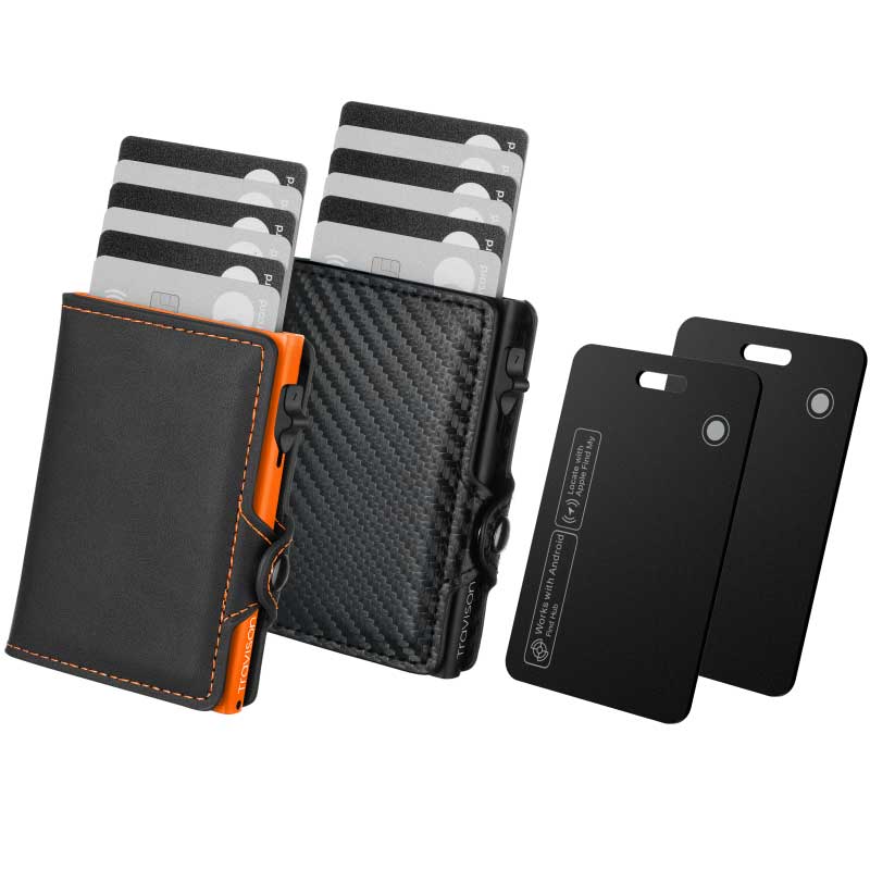 Smart Wallet + Key Organizer + Tracking Karte