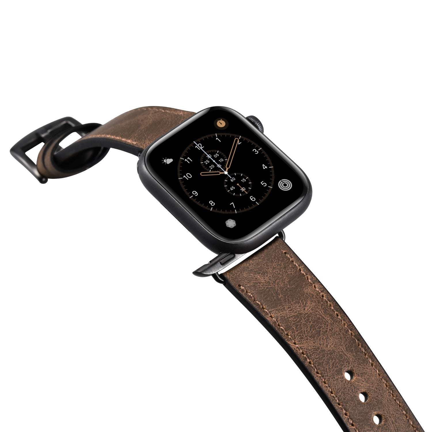 Austauschbares Watchband in Braun/Braun