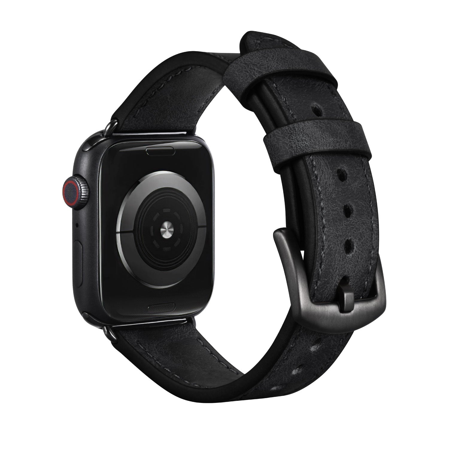 Apple Watch Band Leder/Schwarz