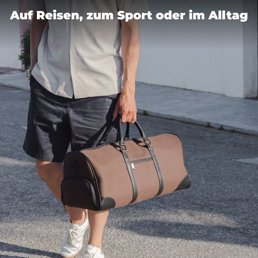 Travison Duffle Bag - Tasche für Reisen, Sport und Alltag/Braun