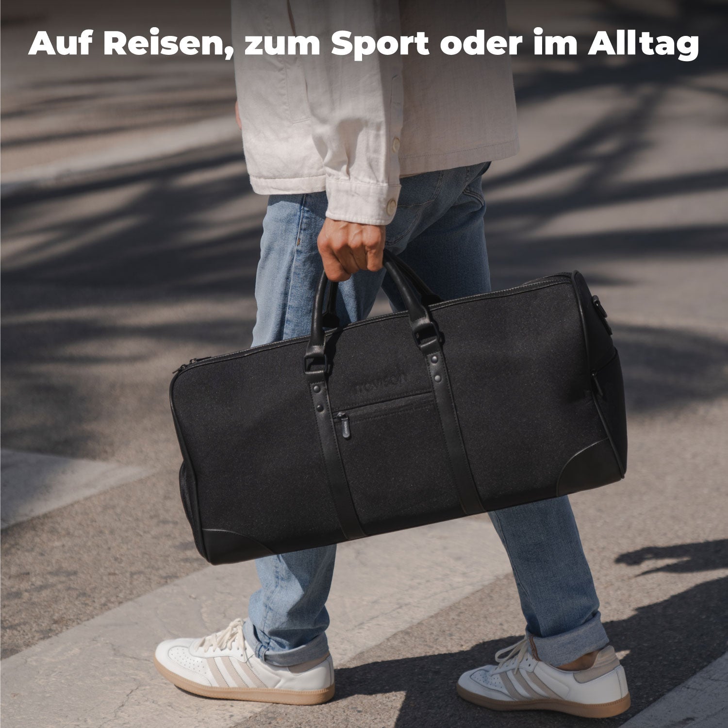 Travison Duffle Bag - Weekender Tasche für den nächsten Kurztrip/Schwarz