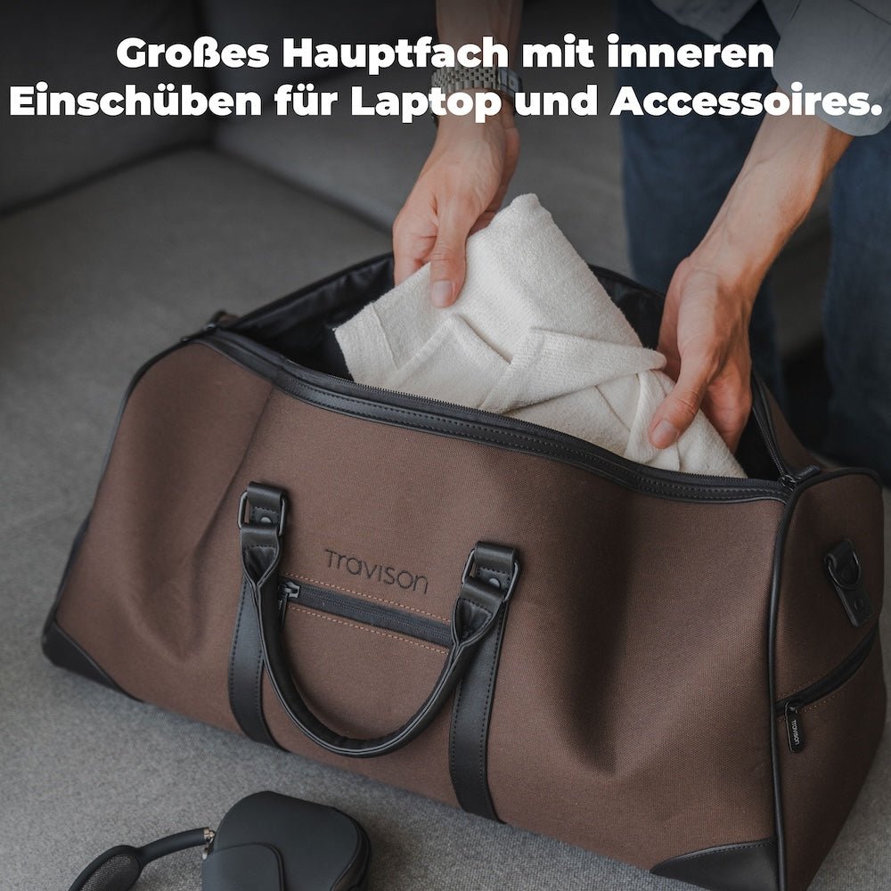 Weekender von Travison - Großes Stauvolumen mit vielen weiteren inneren Staufächern/Braun